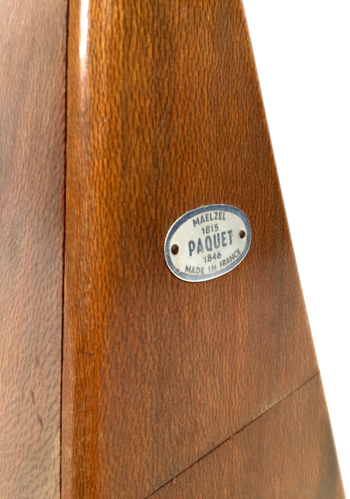 Vintage Working Maelzel Paquet Pyramid Metronome France / Wooden Music Timer
