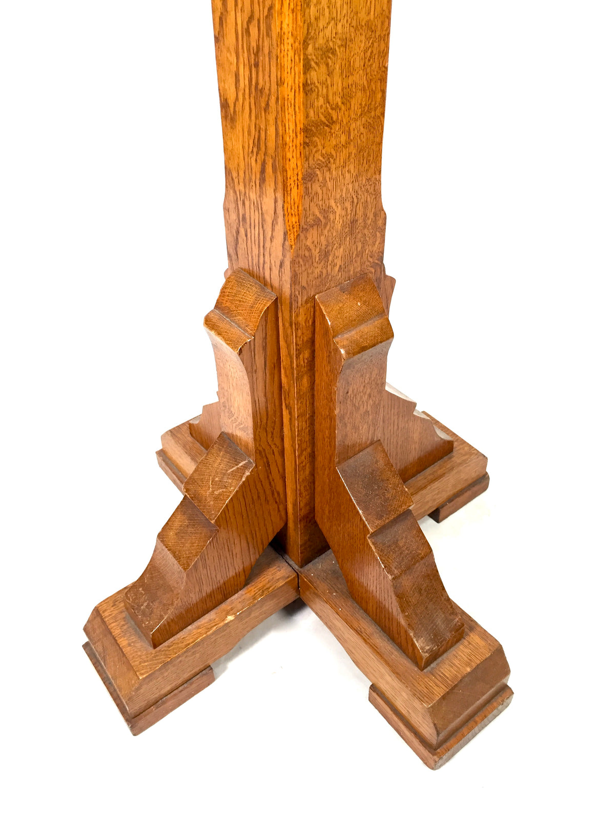 Antique Wooden Large Floor Standing Oak Church Lectern / Book Stand / Holder
