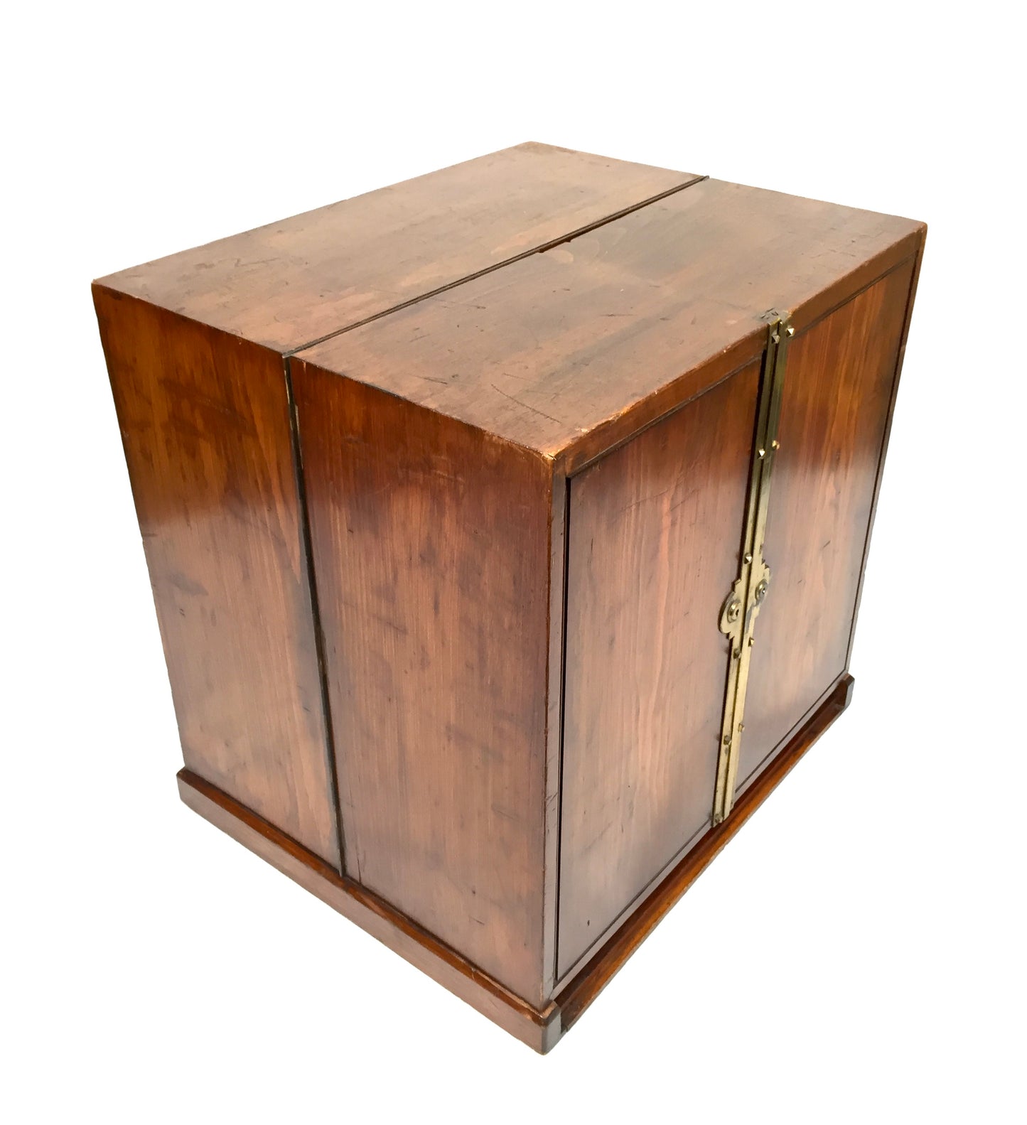 Antique Wooden Tabletop Stationery Cabinet Writing Slope Filing Cabinet Box