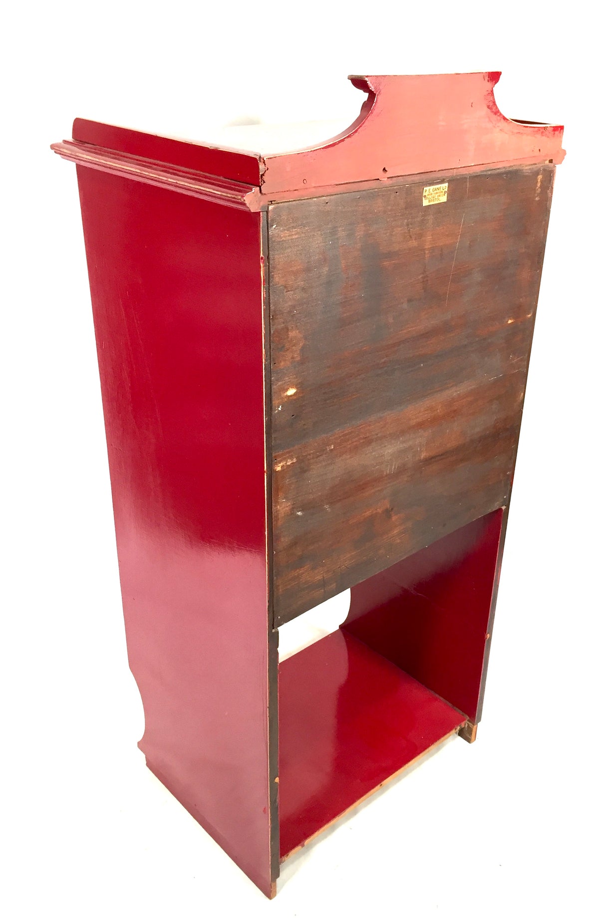 Antique Edwardian Red Painted Music Sheet File Cabinet by P. E. Gane Ltd Bristol