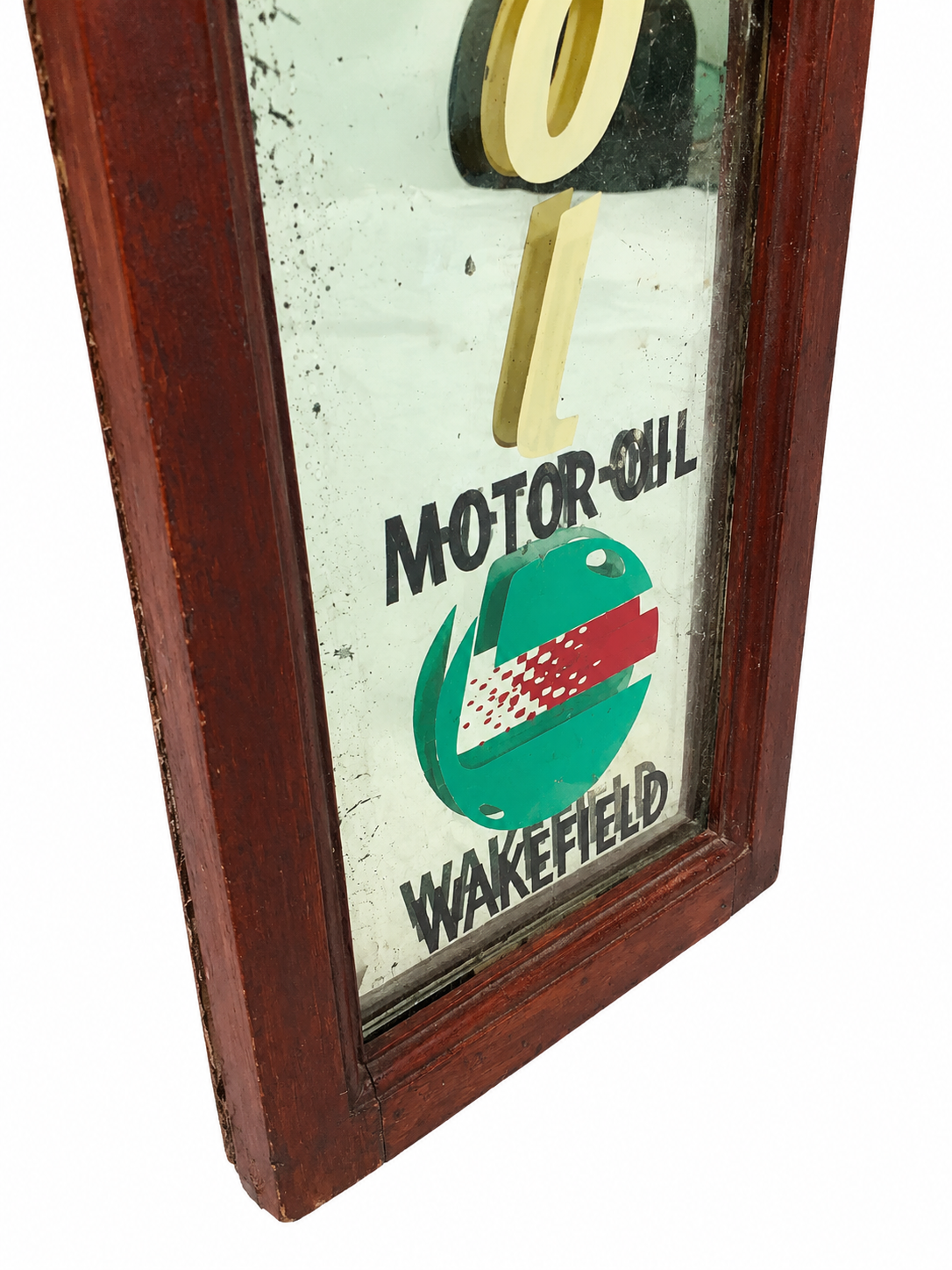 Antique Advertising -  Rare Framed Castrol Motor Oil Garage Mirror / Sign