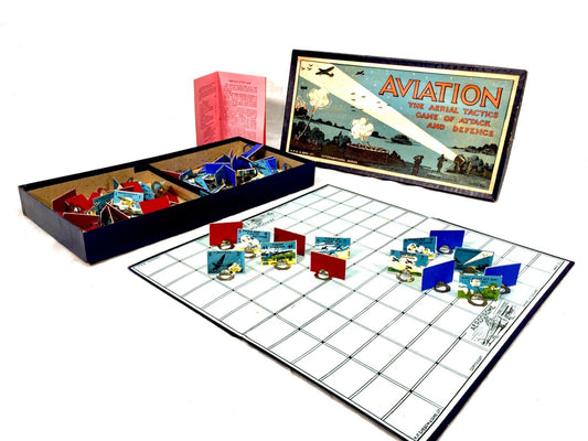 Antique Aviation Board Game - The Aerial Tactics Game of Attack and Defence