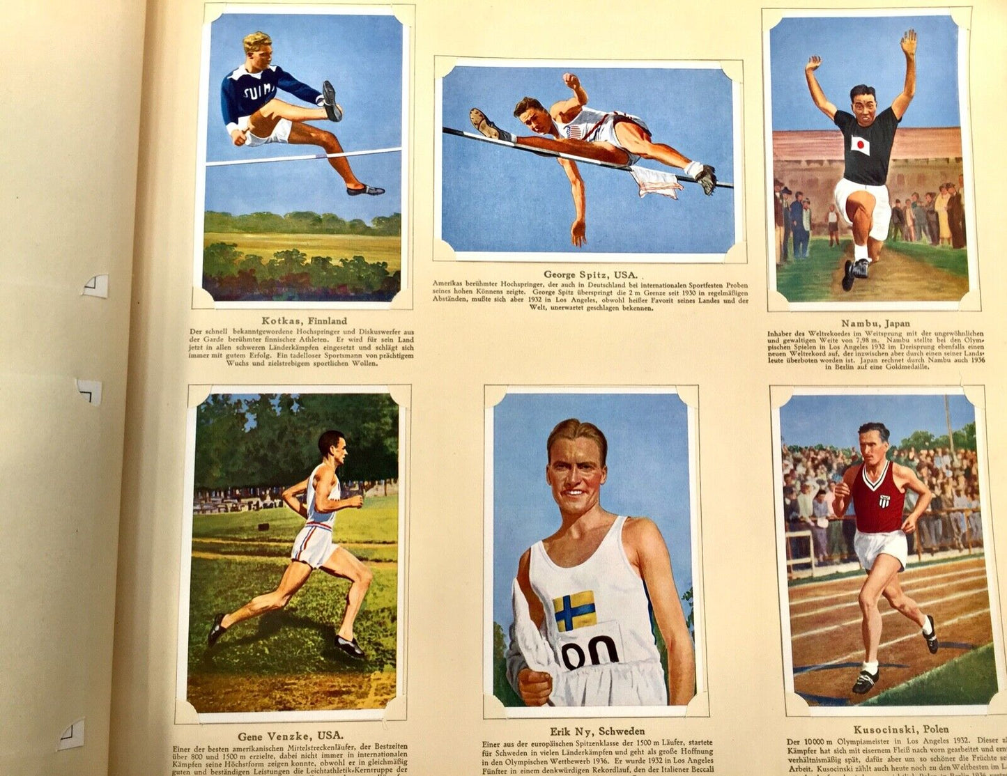 Antique German 1936 Olympics Cigarette Card Book / Magazine Sporting Memorabilia