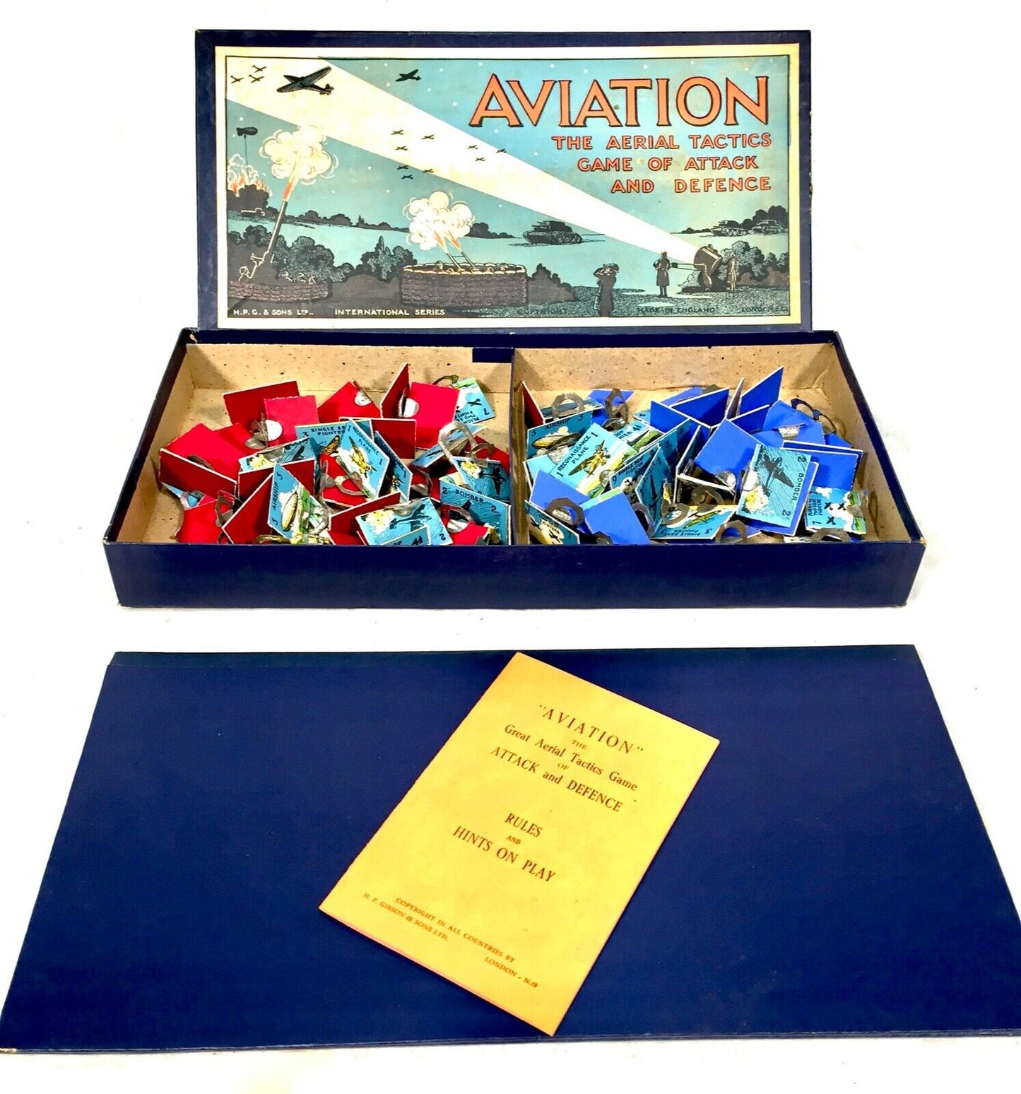 Antique Aviation Board Game - The Aerial Tactics Game of Attack and Defence