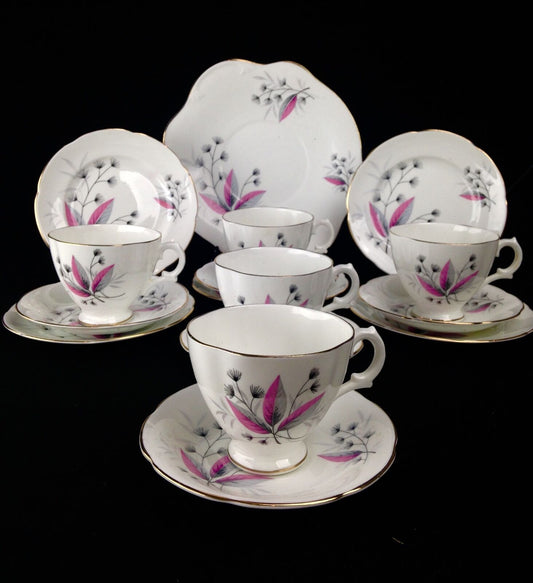 Royal Stuart Vintage Tea Set / Afternoon Tea / Pink And White Floral / Tea Cups