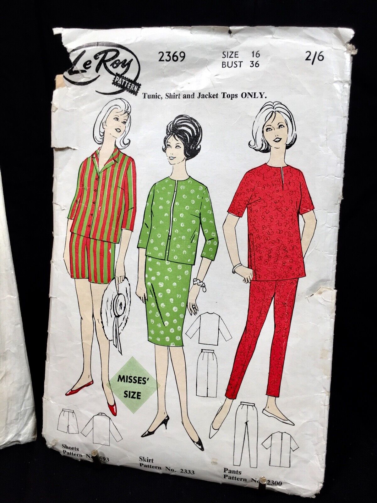 Vintage 1950's Le Roy Dress Makers Pattens / Patten Designs / Set of 4