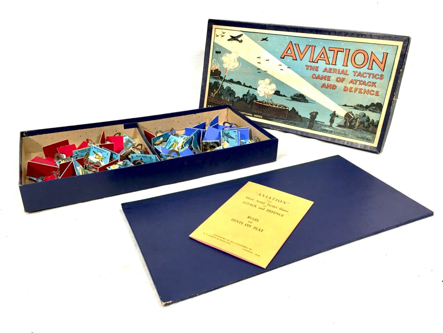 Antique Aviation Board Game - The Aerial Tactics Game of Attack and Defence