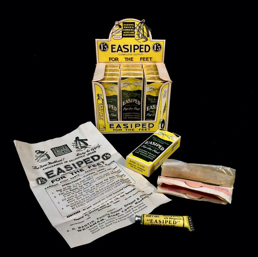 Antique Advertising - Point of Sale Shop Display Box of Easiped Foot Cream