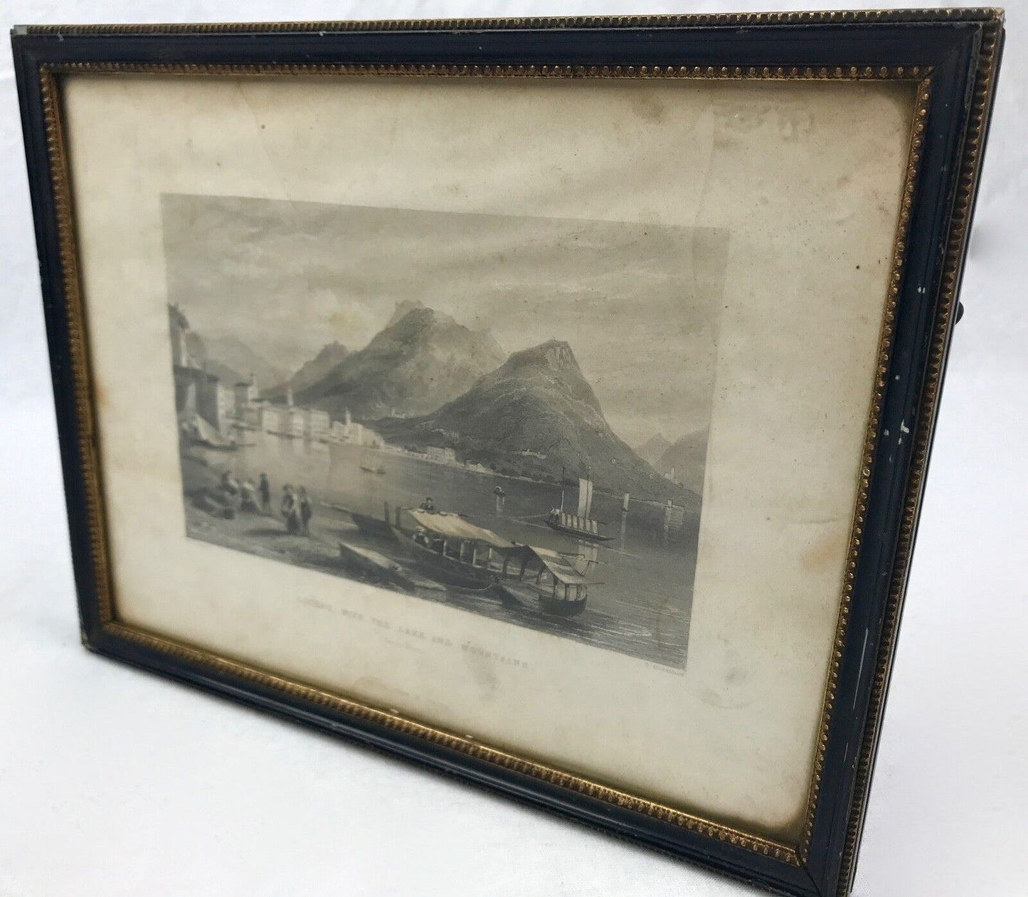 Georgian William Henry Bartlett Engraving Picture / Art / Print c1830 / Framed