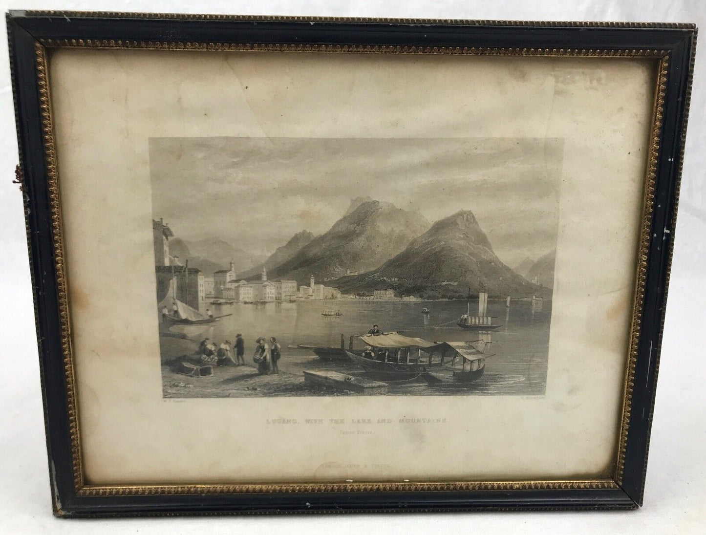 Georgian William Henry Bartlett Engraving Picture / Art / Print c1830 / Framed