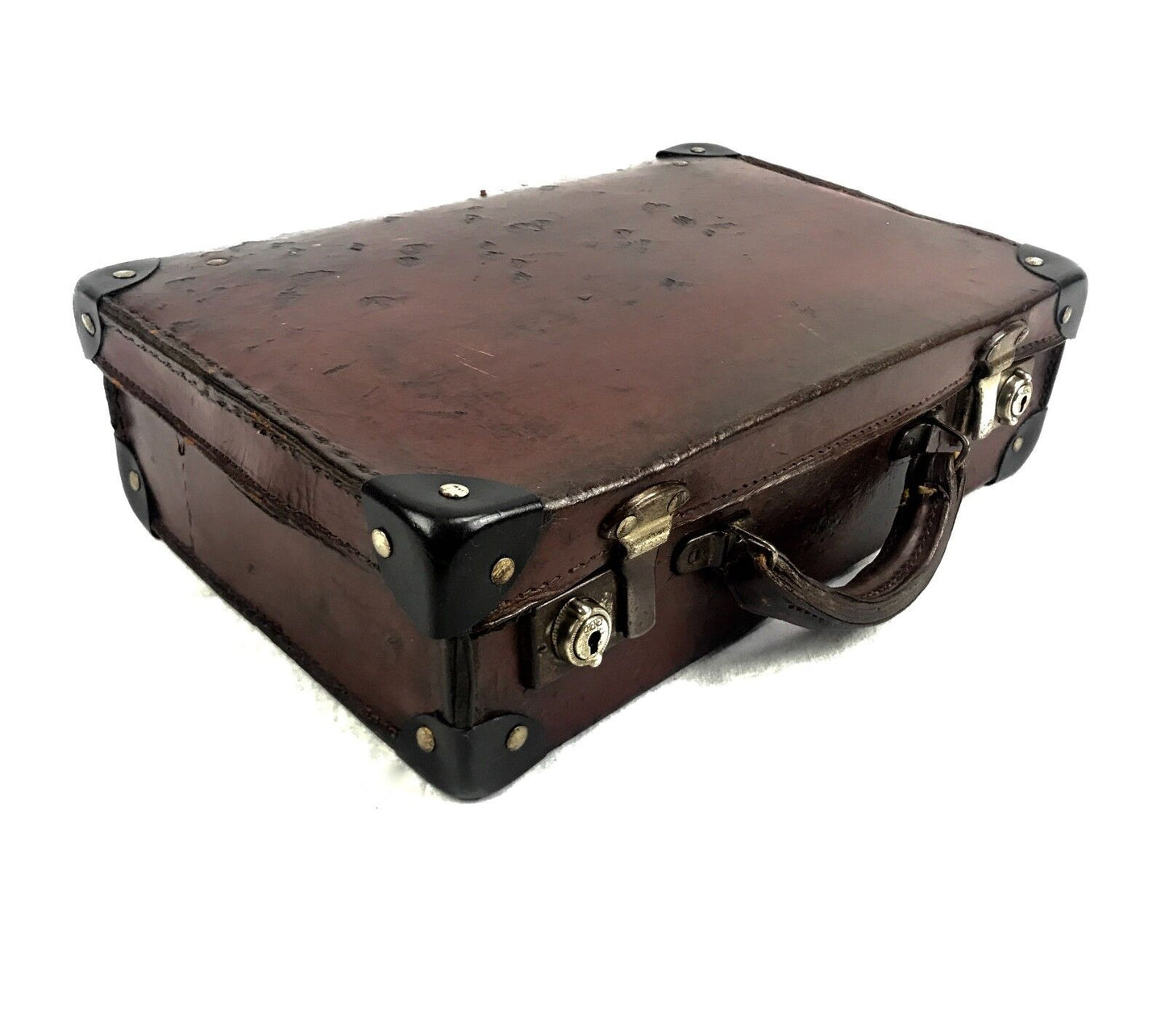 Vintage Clothing - Pakawa Leather Suitcase Trunk / Travel Bag / Harrods London