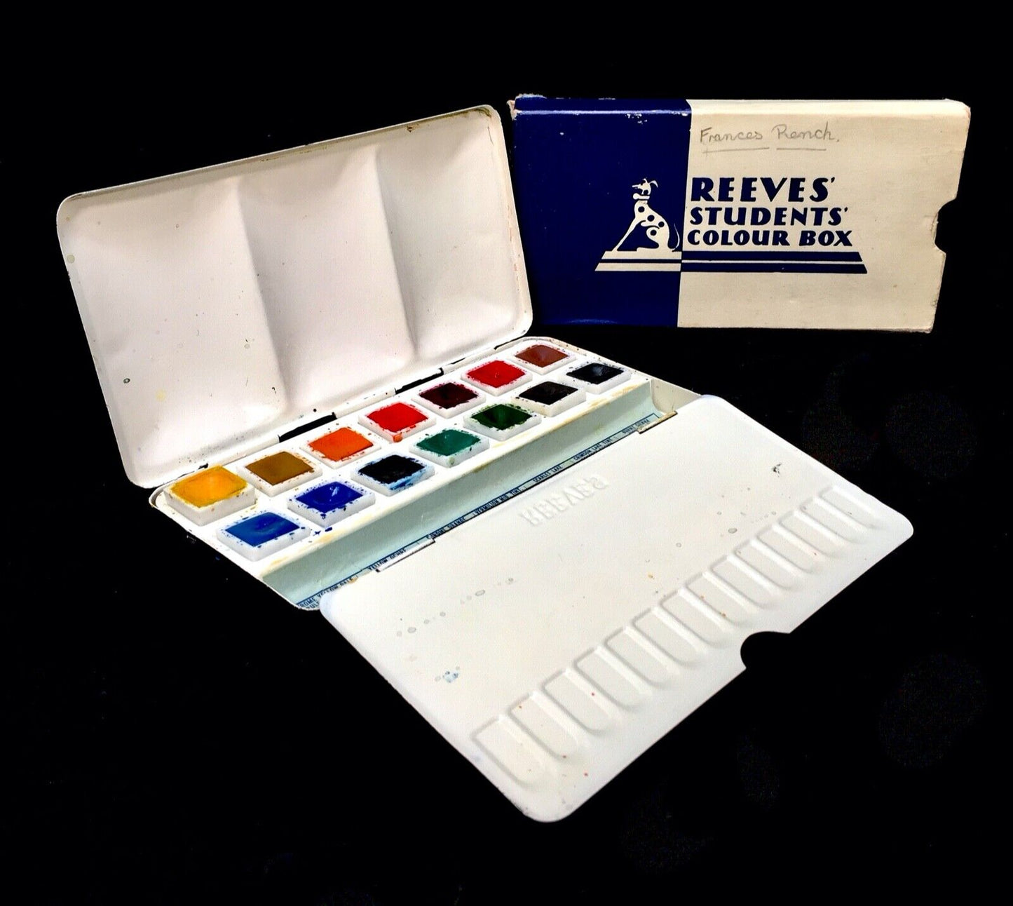 Vintage 20th Century Reeves Students Colour Artists Box / Paints / Tin & Boxed