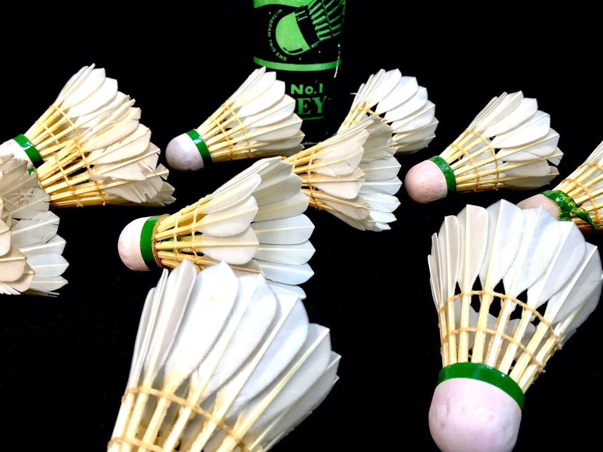 Shuttlelocks Antique Tube Of Late 1950s RSL Tourney Badminton Shuttlecocks Feather ...