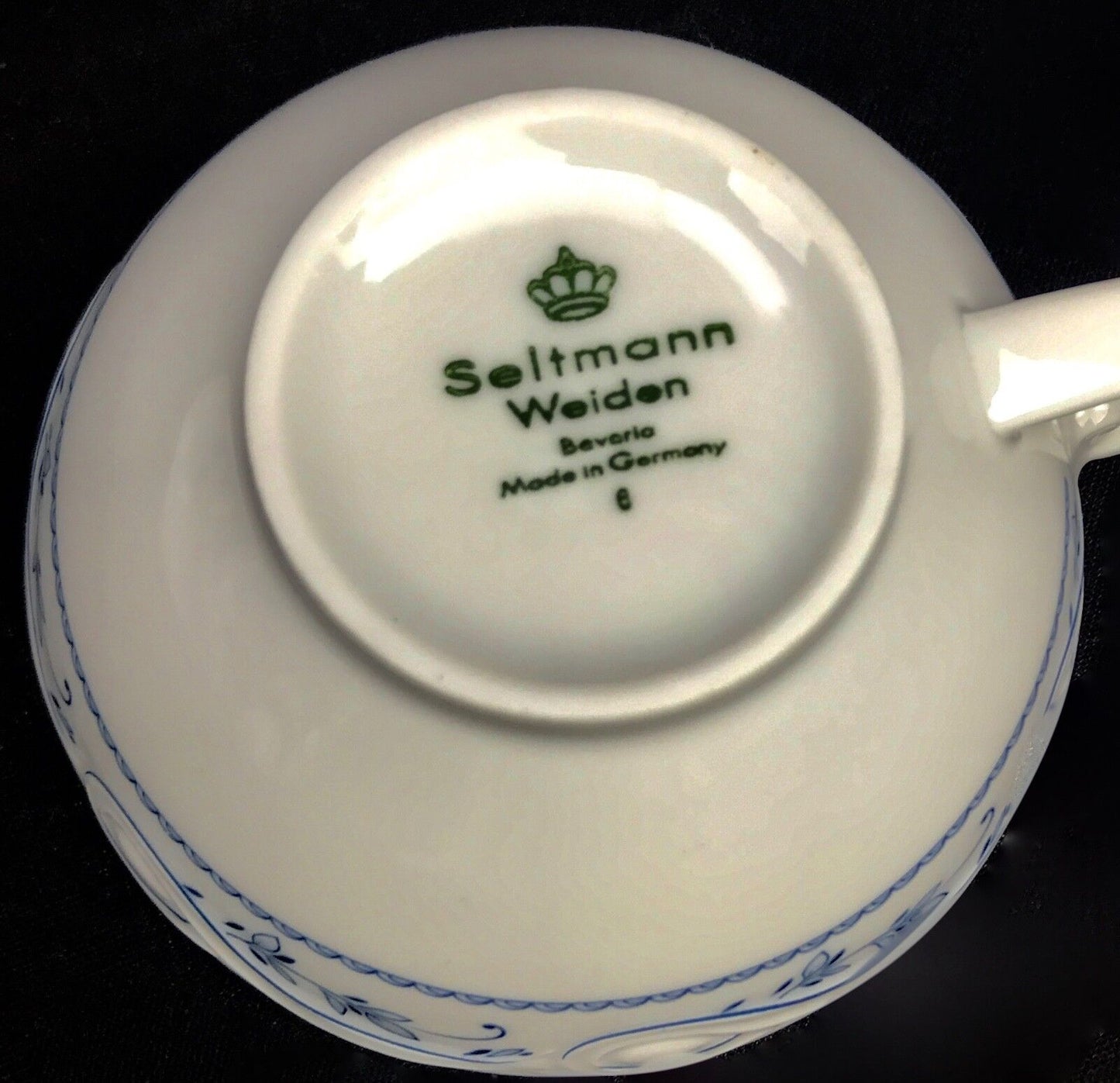 Vintage German Coffee / Tea Set - Seltmann Weiden Bavaria - Blue & White Flowers