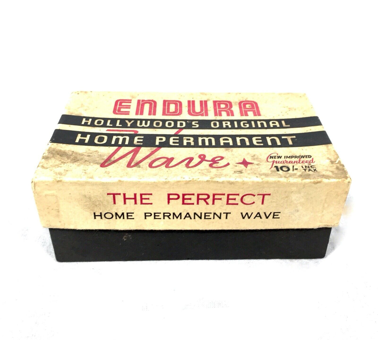 Antique Advertising - 1940s Unused Boxed Endura Permanent Wave Kit / Hairdresser