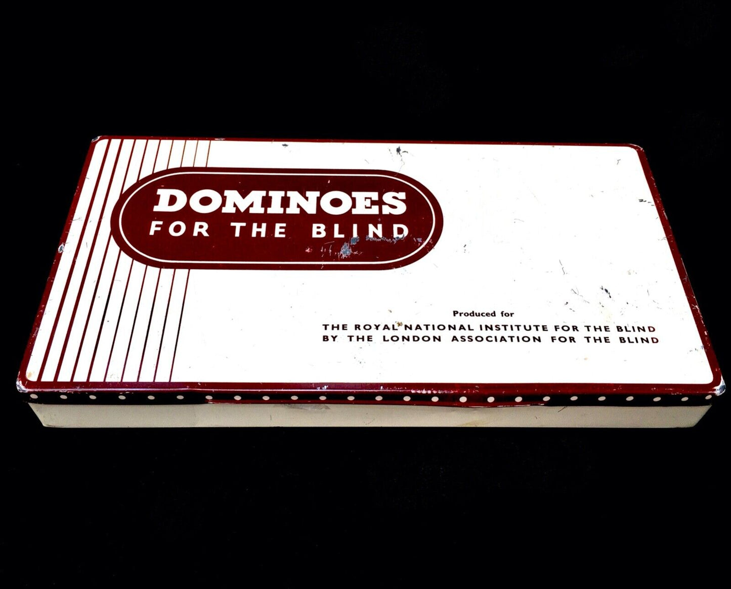 Vintage Complete Set of Dominoes For The Blind by the Royal National Institute