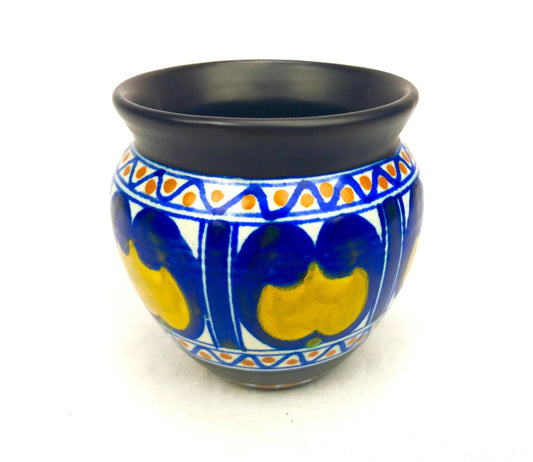 Gouda Pottery / Vase / Bowl / Art Deco / Blue / Yellow / Brown / Antique