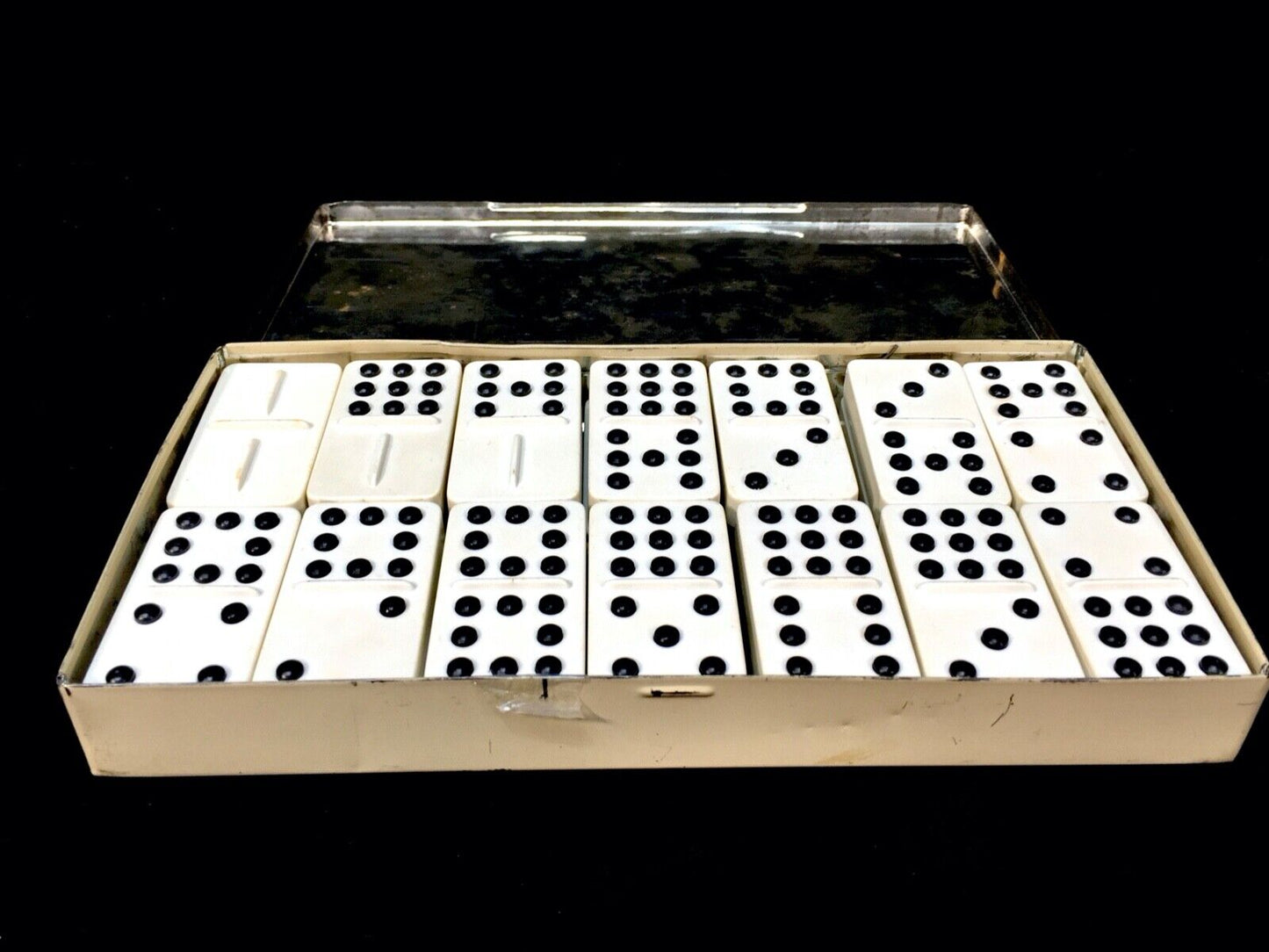 Vintage Complete Set of Dominoes For The Blind by the Royal National Institute