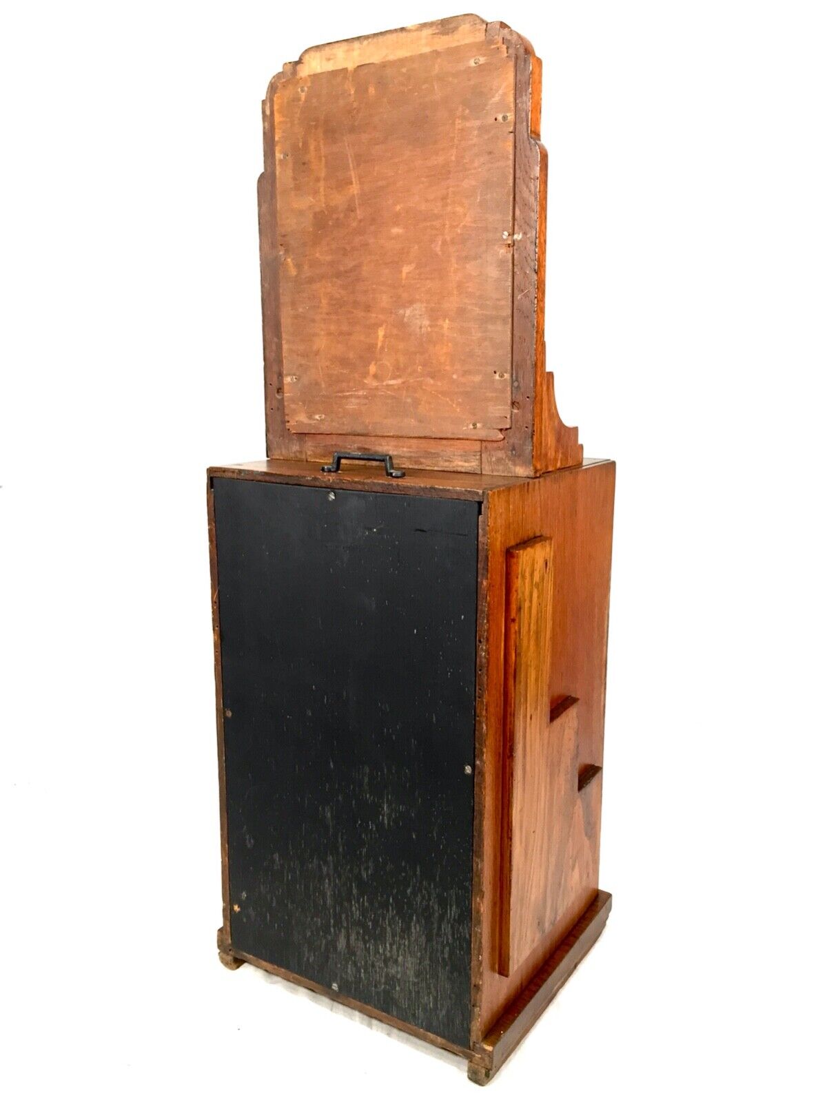 Antique Oak Wood Auto-Stereoscope Coin Operated Arcade Machine Peep Show c.1935
