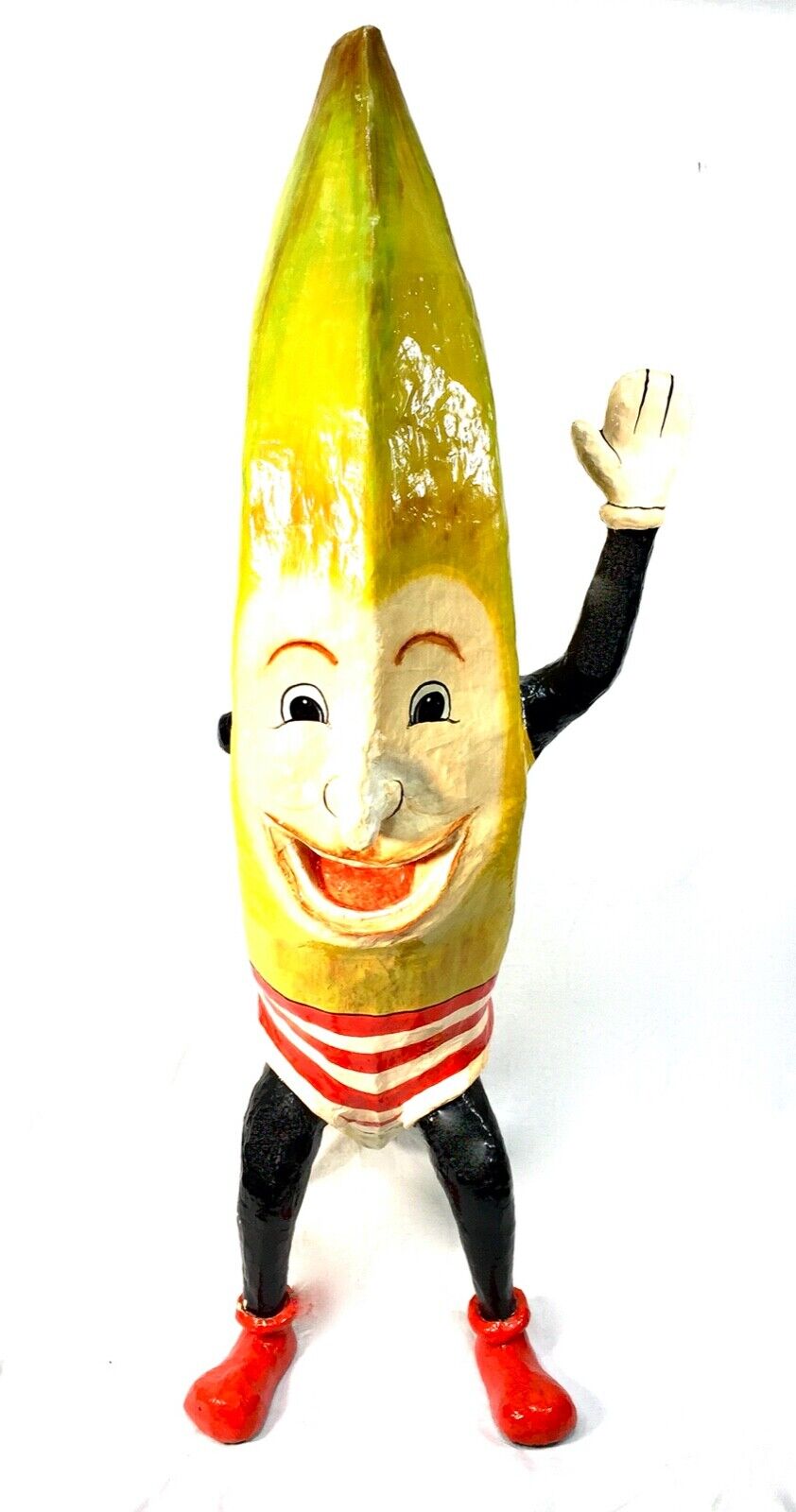 Antique Advertising - Large 1930's Fruit and Veg Shop Display Banana Statue Sign