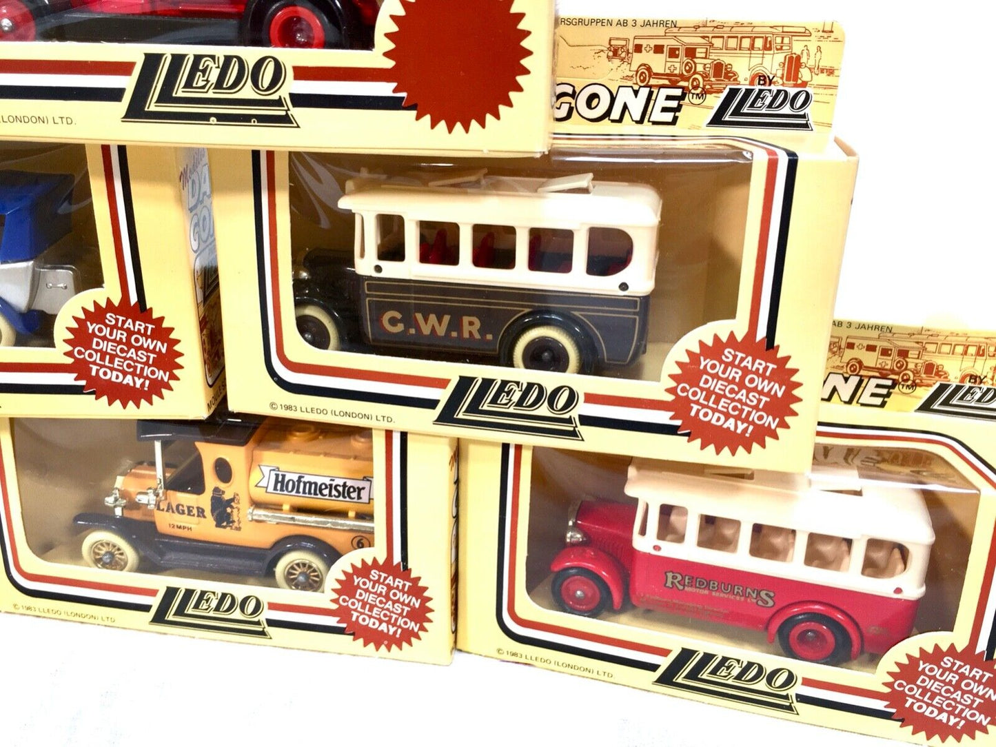 Vintage set of Day Gone by Lledo Collection of 16 x Models / Boxed / 1980s