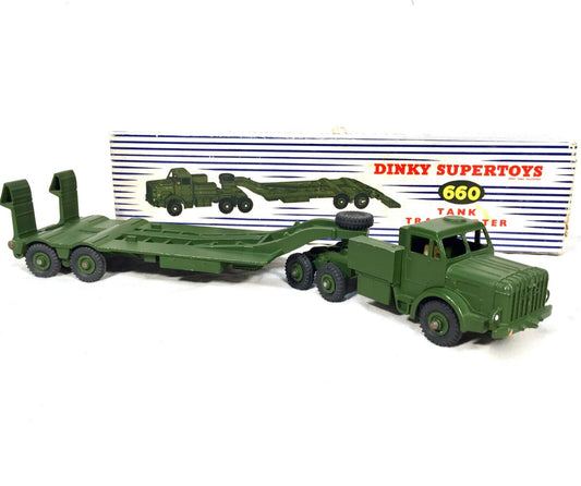 Vintage Dinky Meccano Supertoys 660 Tank Transporter Toy / Boxed / Mighty Antar