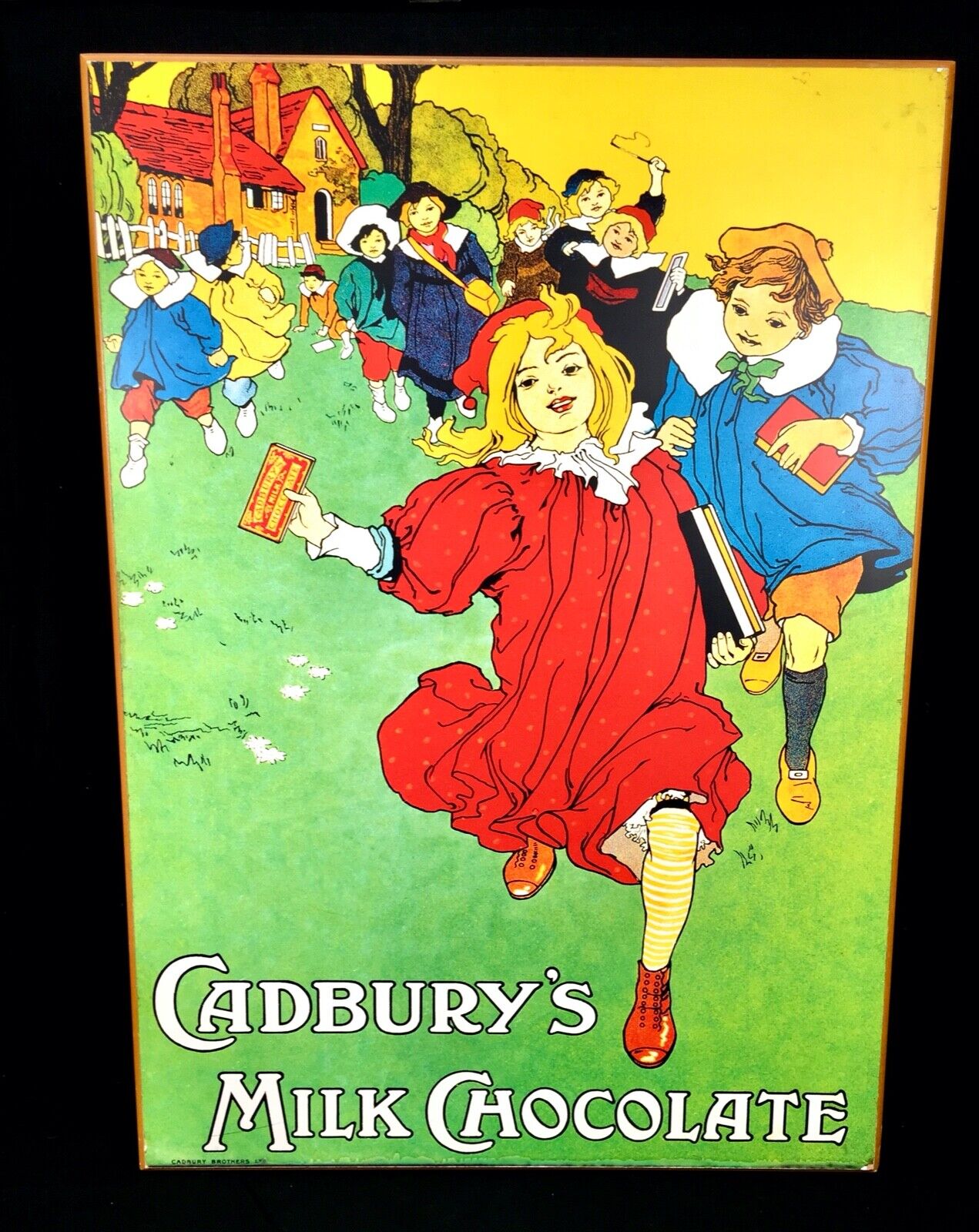 Antique Advertising - Large 70s Cadburys Poster Salvaged from Bournville Factory