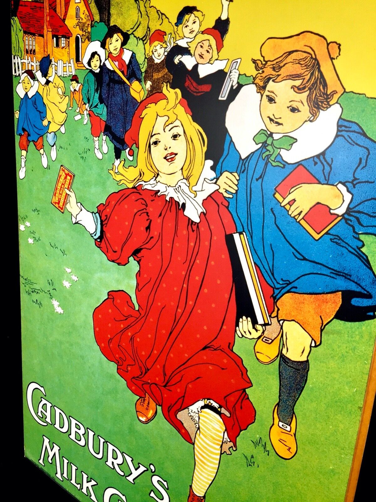 Antique Advertising - Large 70s Cadburys Poster Salvaged from Bournville Factory