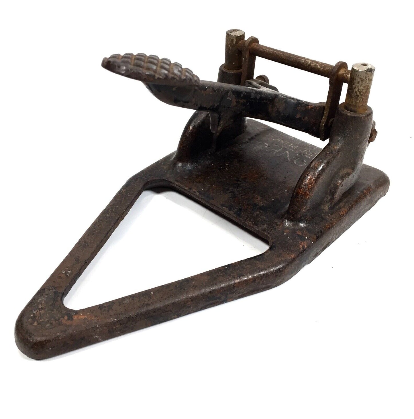 Antique Industrial Hole Punch / Heavy Duty Cast Iron by Roneo / Paper Puncher