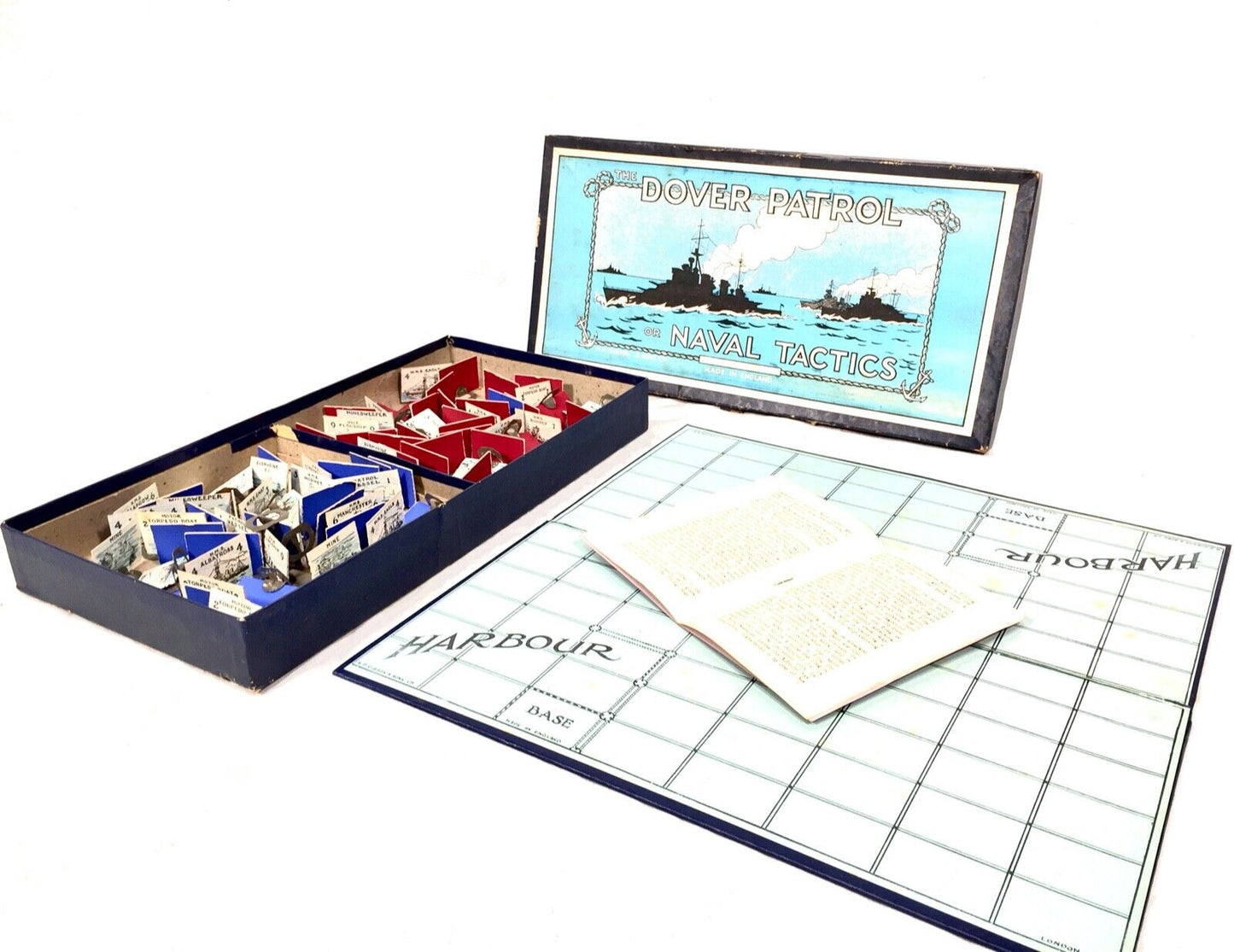 Antique Dover Patrol Board Game - Naval Tactics Game of Attack and Defence