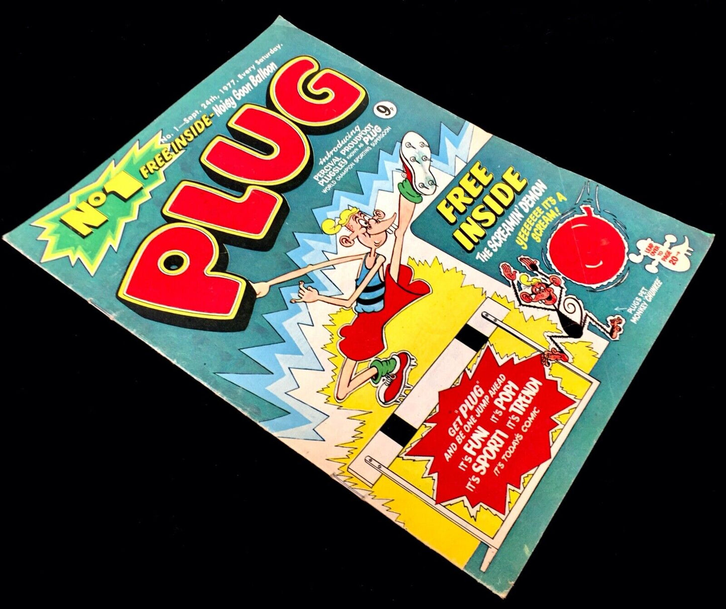 Plug comic 1st Edition Comic / September 1977 by D C Thompson & Co / Vintage