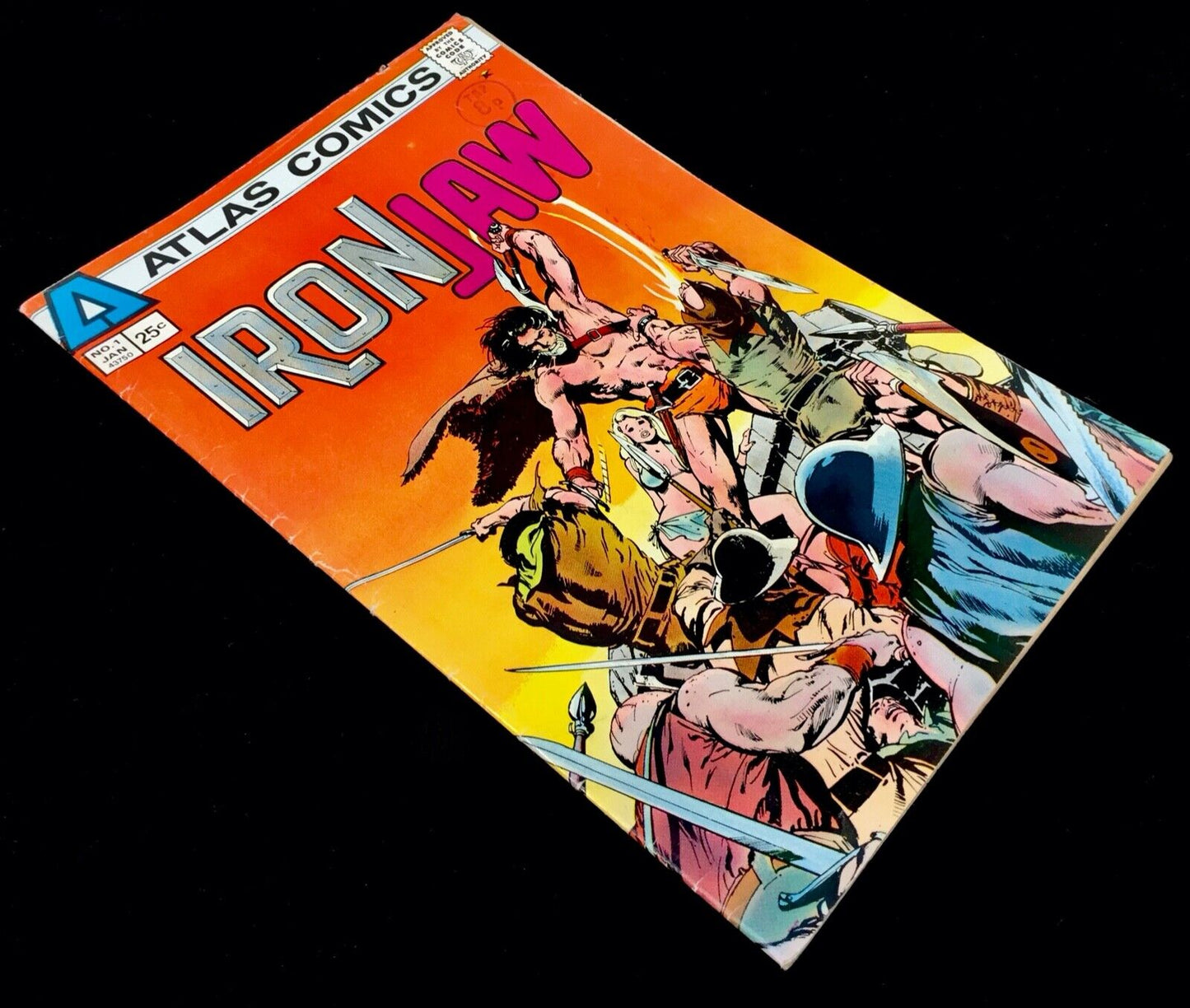 Iron jaw #1 1975 Key ATLAS Comics 1st Appearance of Ironjaw Comic CGC 9.6