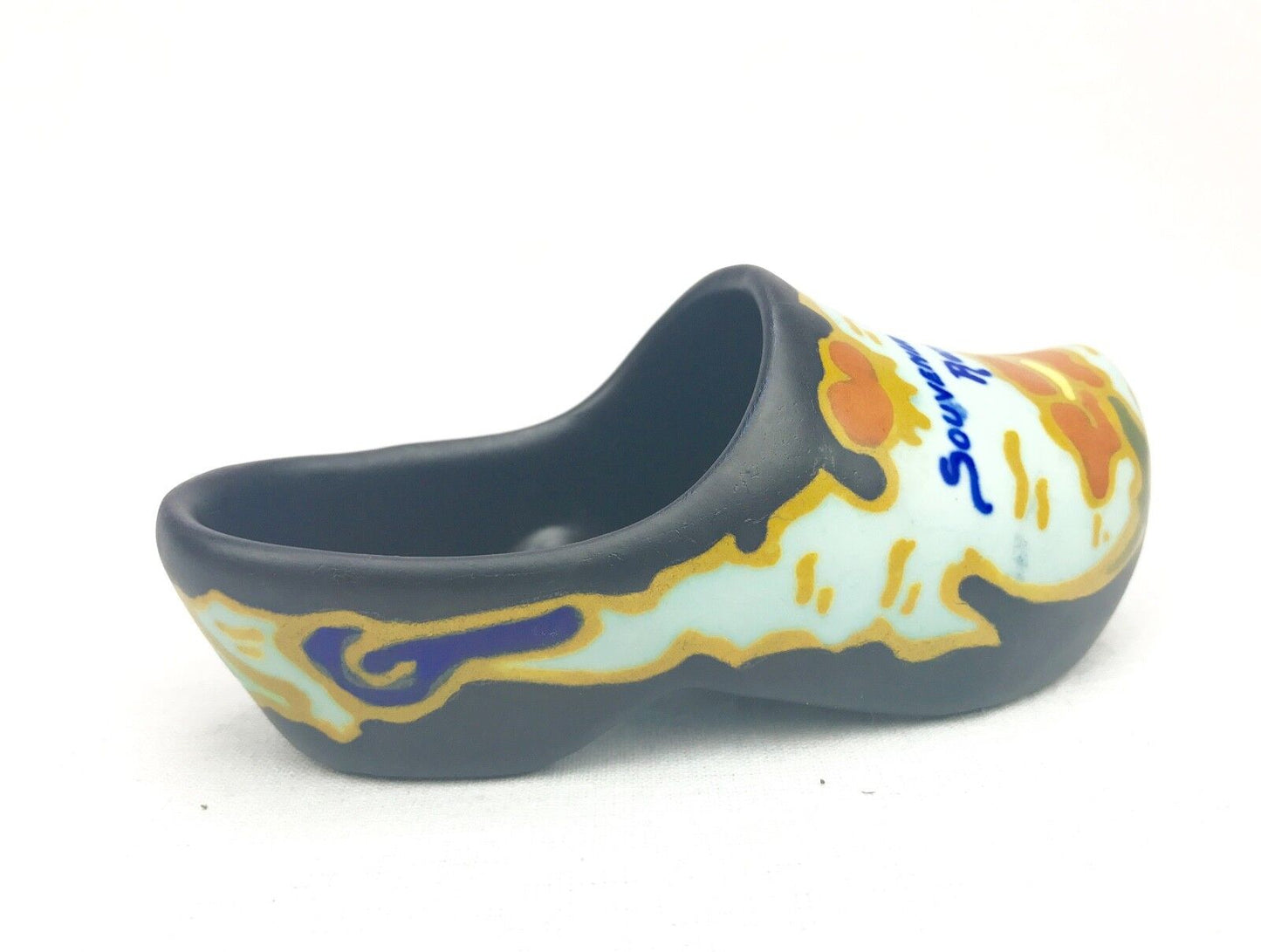 Gouda Pottery / Vase / Shoe / Bowl / Art Deco Style / Brown / Yellow / Orange