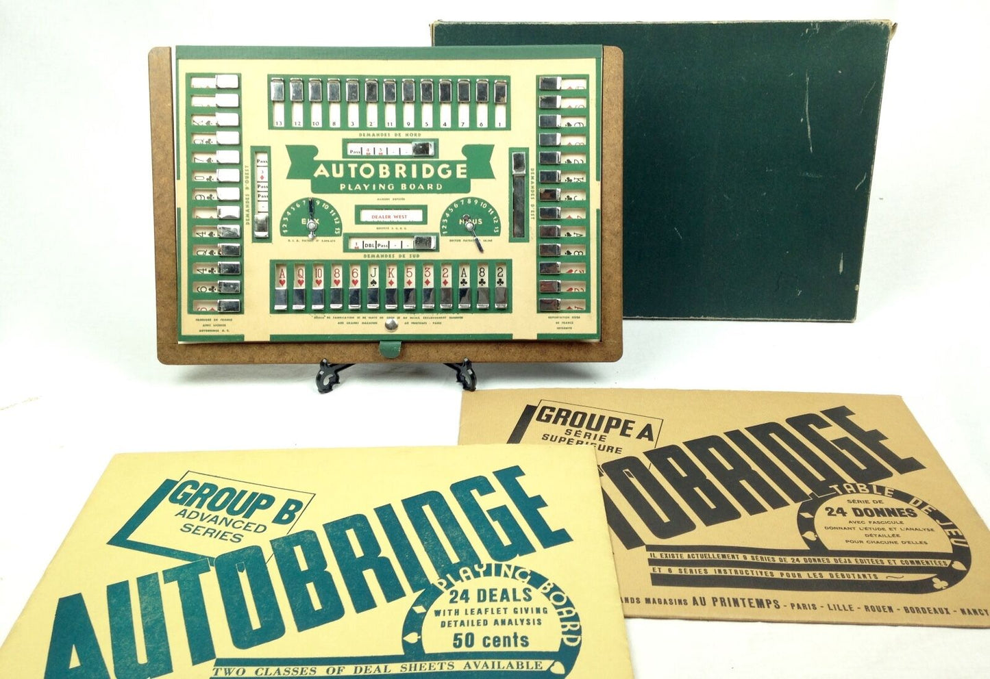 Vintage Bridge Card / Board Game Very Rare In Original Box Autobridge