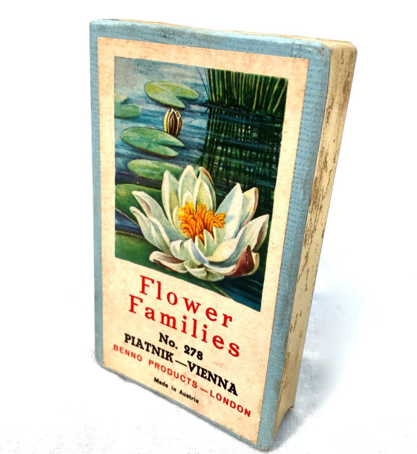 Antique Game - 1950's Vintage Flower Families Card Game Complete & Boxed