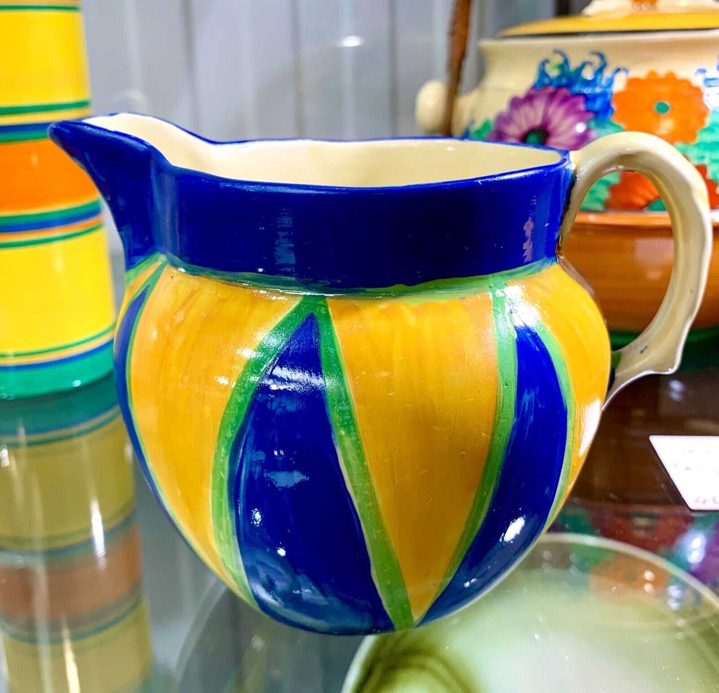 Clarice Cliff Original Jug / Vase Art Deco Pottery / Antique /  Bizarre / c1929