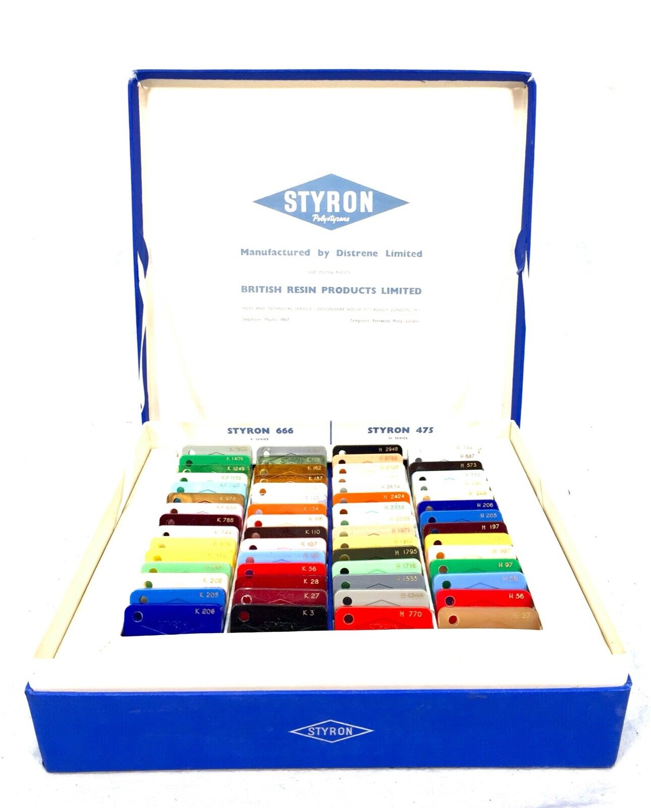 Styron Polystyrene Resin Products Sample Box / Shop Display