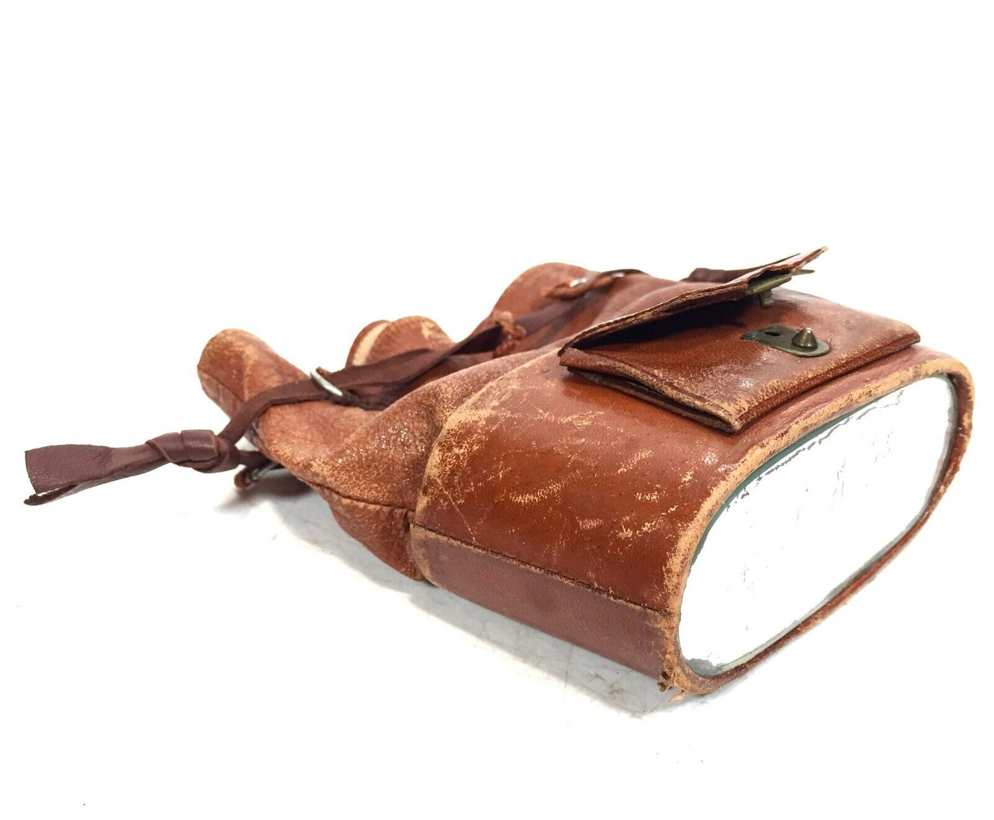 Antique 19th Century Opera Glasses In Rare Leather Bag / Case / Binoculars