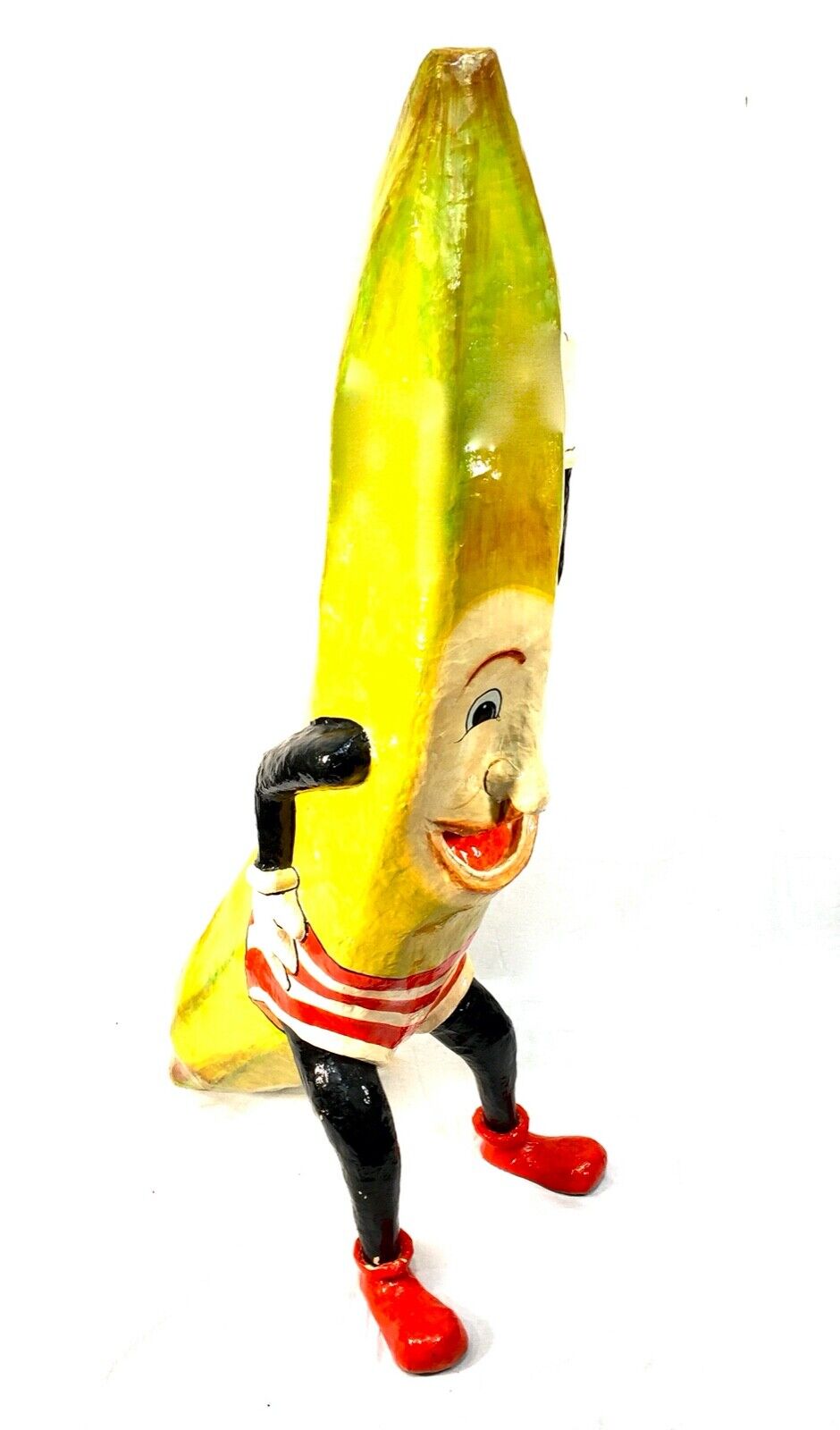 Antique Advertising - Large 1930's Fruit and Veg Shop Display Banana Statue Sign