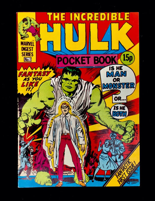 Incredible Hulk Pocket Book #1 - Marvel Digest Series - 1980 / Vintage Comic