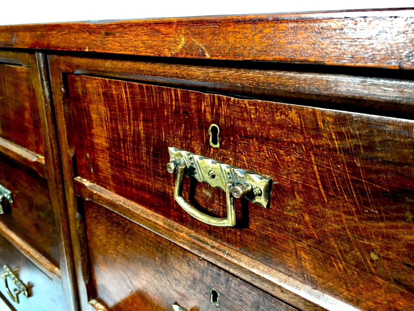 Antique Victorian Oak Large Double Chest of Drawers by Robert Garnett & Sons