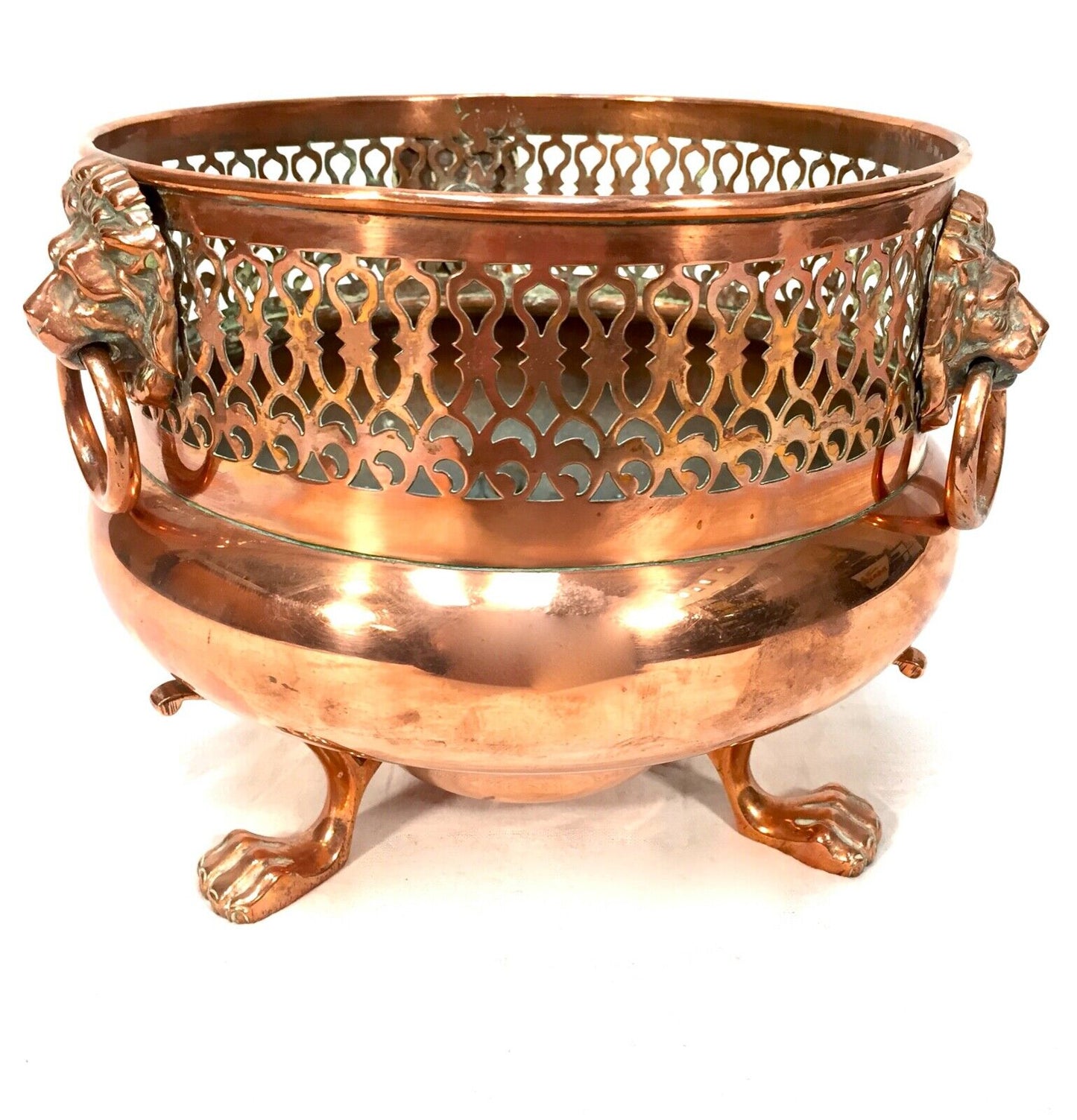 Antique Arts And Crafts Copper Planter by William Soutter & Sons / c.1890