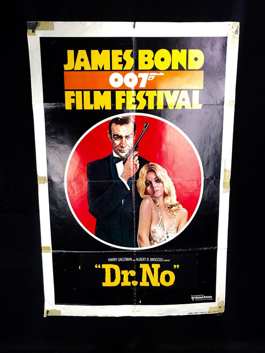 Original 1962 DR No James Bond 007 Advertising Poster United Artists Memorabilia