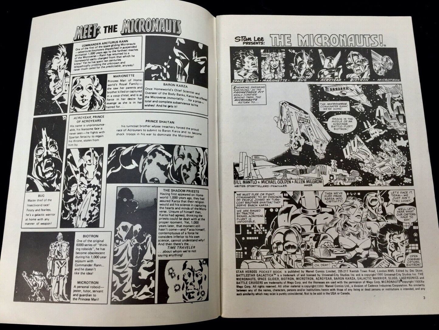 Star Heroes Pocket Book Marvel Digest Series - First Issue 1980 Vintage Comic